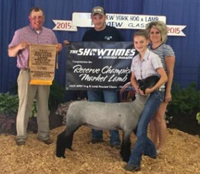 Reserve Grand Champion 2015 Western New York Hog & Lamb Preview Reserve Grand Champion<br />
2015 Western New York Hog & Lamb Preview